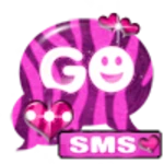 Logo of GO SMS Pro Theme Pink Zebra android Application 